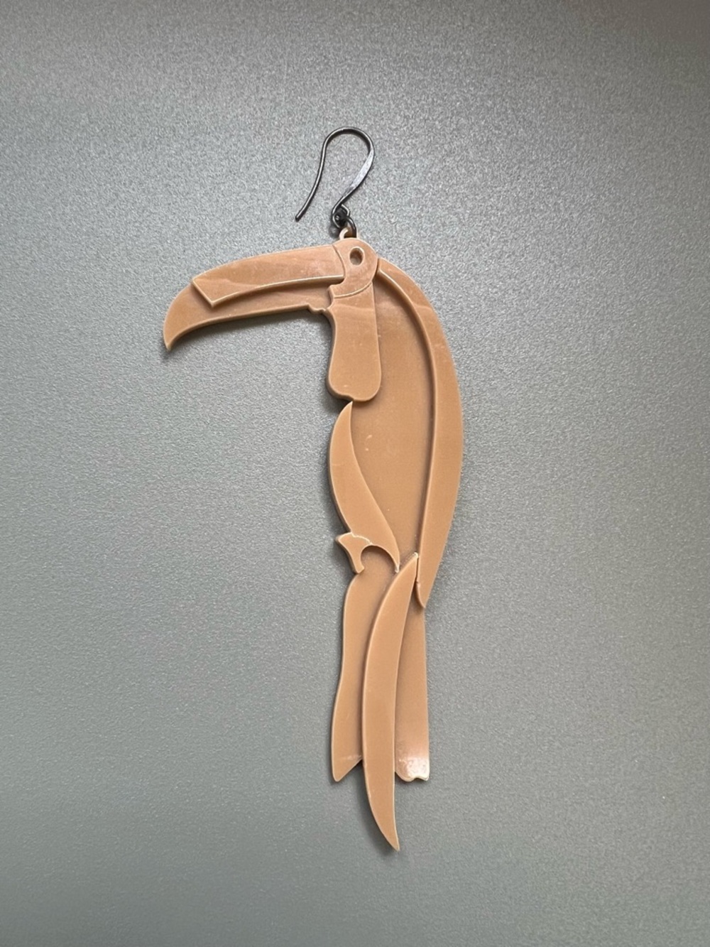 [FARM Rio] Beige Parrot Statement Earring